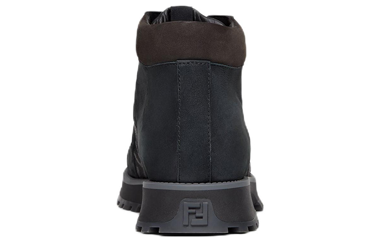 Purchase Fendi leren veterlaarzen ronde neus ''Donkergrijs'' 7U1577ALIPF1JF9