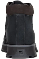 Purchase Fendi Leder Schnürstiefel Rundzehen Mode Stiefeletten ''Dunkelgrau'' 7U1577ALIPF1JF9