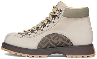 Fendi Leather Lace-Up Round Toe Short Boots 'Beige' 7U1577ALIPF1JFA Fendi Leather Lace-Up Round Toe Short Boots 'Beige' 7U1577ALIPF1JFA