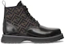 Order Fendi Leder-Schnürstiefel Kurz ''Schwarz Mode'' 7U1574ALIQF0HEB