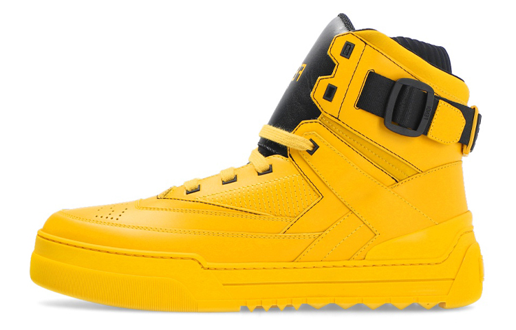 Fendi Leather Lace-Up Sneaker 'Yellow Fashion'