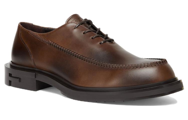 Fendi Leather Lace-Up Sneakers 'Brown' 圖 2
