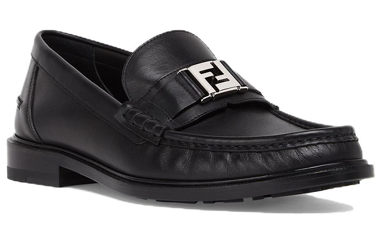Fendi Leather Loafer 'Black FF Pattern' 圖 3