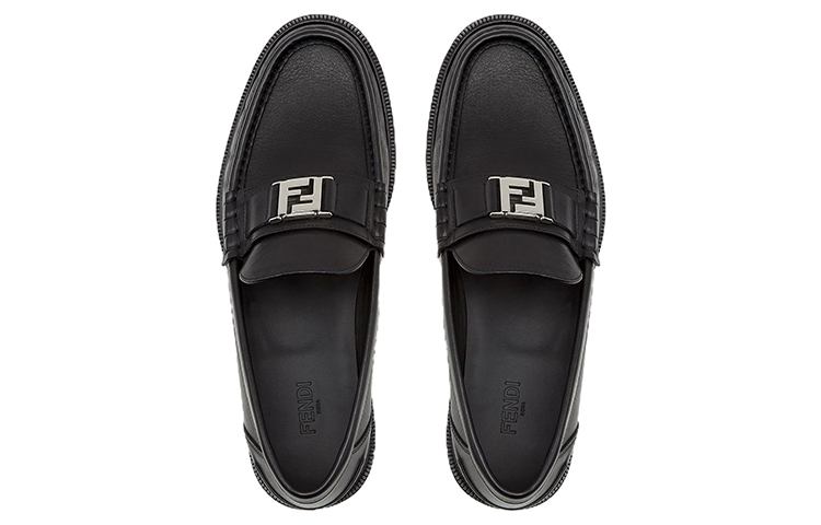 Fendi Leather Loafer 'Black FF Pattern' 圖 4