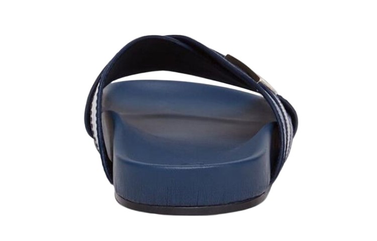 Fendi Leather Logo Slide 'Blue' 圖 5