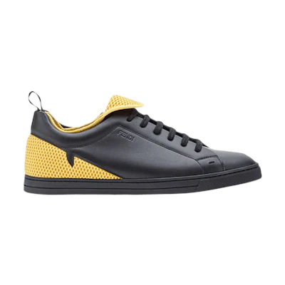 Fendi Leather Low 'Black Giallo'
