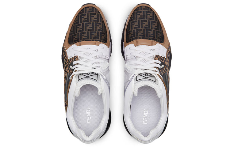 Shop Fendi Leder Low ''Multi'' Sneakers 7E1217-A63W-F15V9