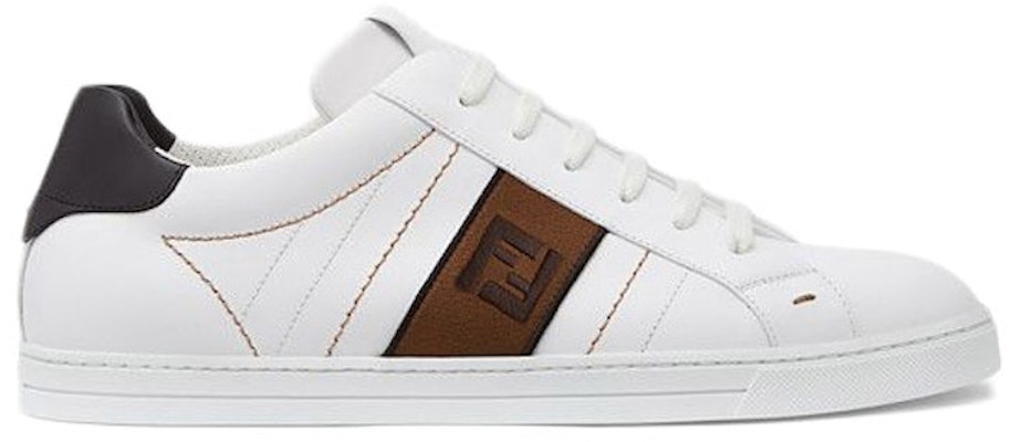 FENDI|SLIP-ONS (leather low-tops (7E1166 A3XL F13TH)) Buy Fendi Leather Low 'White Black' 7E1166A3XLF13TH - Novelship