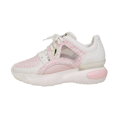 Fendi Leather Low 'White Pink'