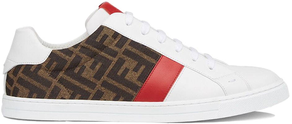 フェンディ レザー ローカット 白赤 (Fendi Rezaa Rōkatto Shiroaka) 7E1408AF5TF1DW3 Order フェンディ レザー ローカット 白赤 (Fendi Rezaa Rōkatto Shiroaka) 7E1408AF5TF1DW3