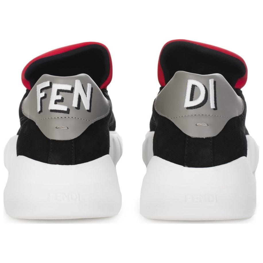 Fendi Leather Oversized Tongue Low 'Black Red' 圖 5