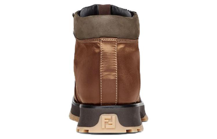 Purchase Bottes Courtes Lacées en Cuir Rond Fendi ''Mode Marron'' 7U1575ALIOF1JF5