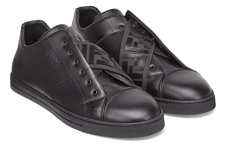 Lookbook 펜디 블랙 가죽 슬립온 7E1198-ABO9-F1AUD