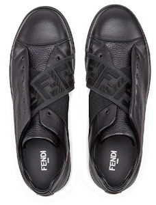 芬迪黑色皮革一腳蹬鞋 7E1198-ABO9-F1AUD Shop 芬迪黑色皮革一腳蹬鞋 7E1198-ABO9-F1AUD