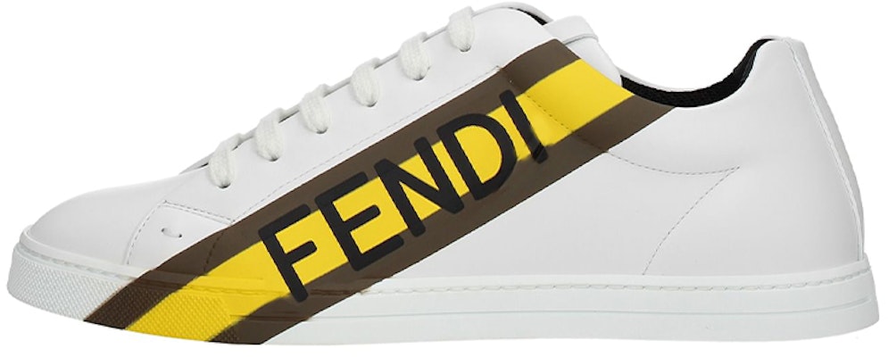 Fendi Sepatu Kulit 'Logo Fendi - Putih Kuning' 7E1380-AD7N-F1BNU Buy Fendi Sepatu Kulit 'Logo Fendi - Putih Kuning' 7E1380-AD7N-F1BNU