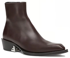 Lookbook Fendi Leather Zippered Ankle Boot 'Dark Brown' 7U1615NA7F0QD5