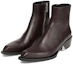Shop Bottes Fendi en Cuir à Fermeture Éclair ''Marron Foncé'' 7U1615NA7F0QD5