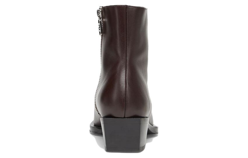 Purchase Bottes Fendi en Cuir à Fermeture Éclair ''Marron Foncé'' 7U1615NA7F0QD5