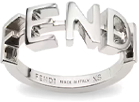FENDI Letter Logo Silver Ring for Men. 7AJ747B08F0TH0 Buy FENDI Letter Logo Silver Ring for Men. 7AJ747B08F0TH0