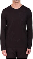 Fendi Letter Print Crewneck Long-Sleeve Sweatshirt Black Menswear FY1002AAODF0QA1 Fendi Letter Print Crewneck Long-Sleeve Sweatshirt Black Menswear FY1002AAODF0QA1