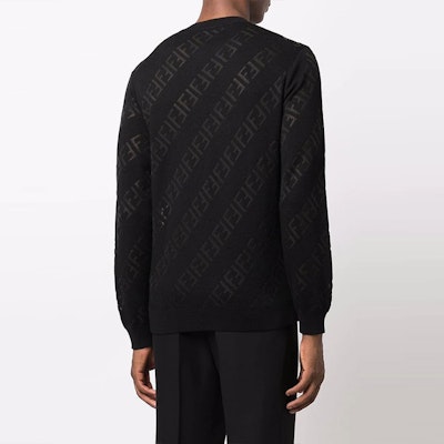 FENDI Letter Print Pullover Crewneck Sweater Black FZY111AH3BF0QA1 Purchase FENDI Letter Print Pullover Crewneck Sweater Black FZY111AH3BF0QA1