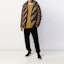 Lookbook FENDI 深棕色字母條紋印花連帽羽絨外套 FAA582A79OF13IZ