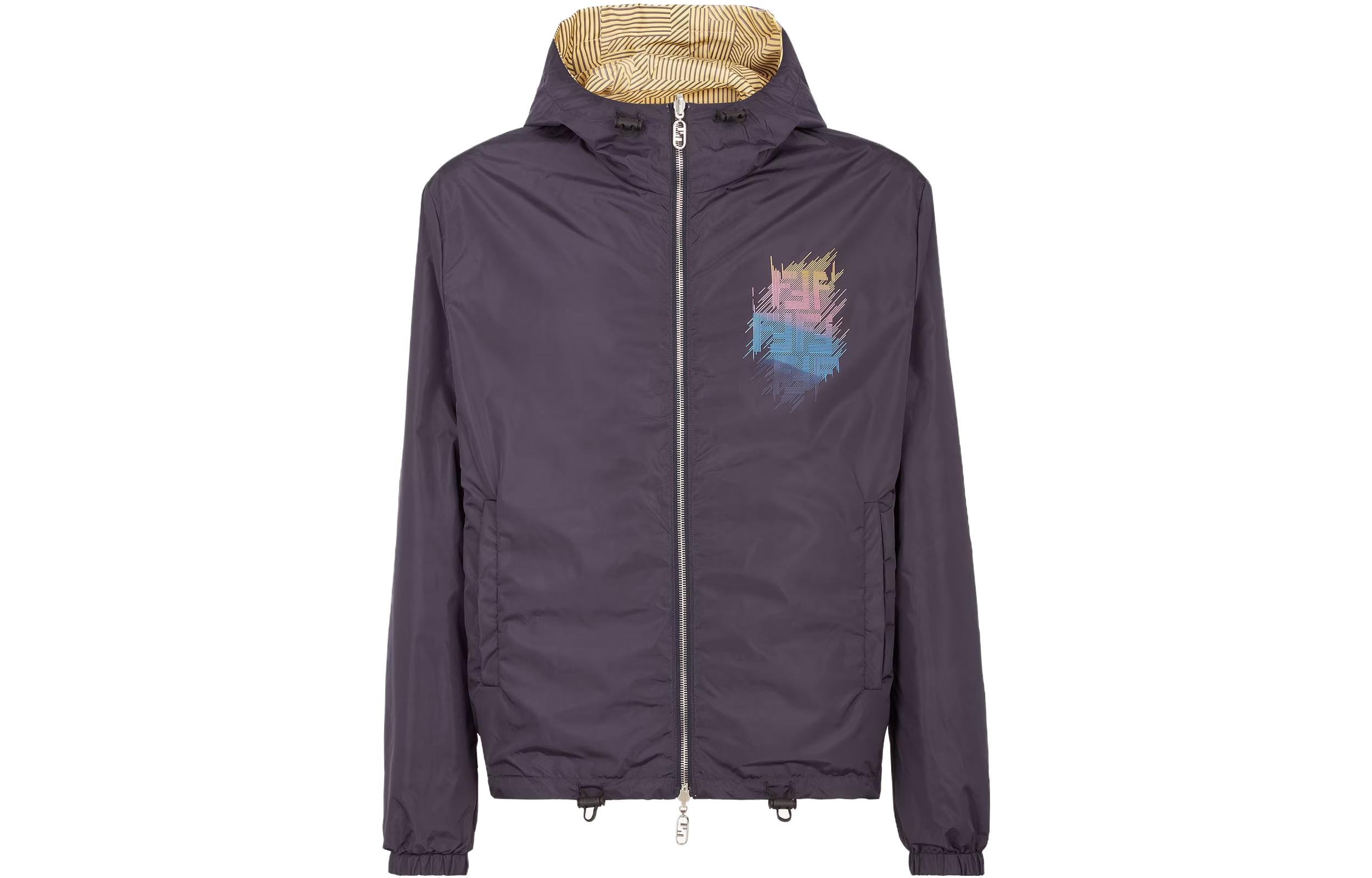 Fendi Limited Edition Gradient Reversible Hooded Jacket for Men FW1088AQ25F1D81