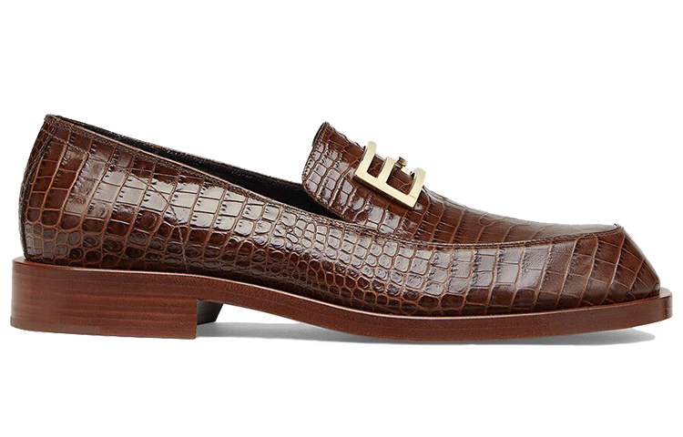 Fendi Loafer Flat 'Leather Logo Brown' 圖 2