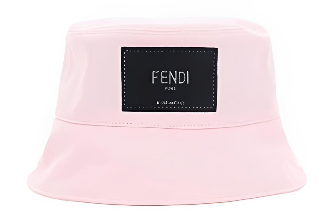 FENDI Logo Embroidered Cotton Bucket Hat Unisex. FXQ801AIKHF0QD1