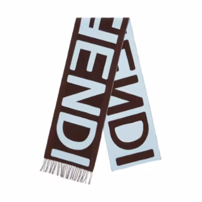 FENDI Logo Letter Knitted Scarf Unisex Couple Style Blue. FXT415AQCNF1N0G