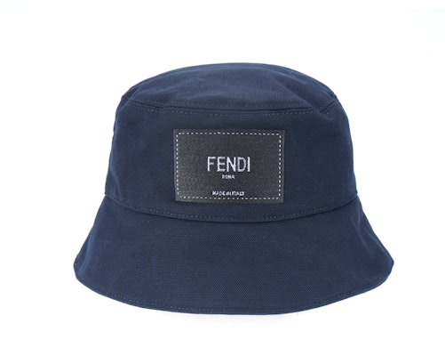 FENDI Logo Patch Cotton Bucket Hat Unisex Couples Style. FXQ801AIKHF0QA2 Buy FENDI Logo Patch Cotton Bucket Hat Unisex Couples Style. FXQ801AIKHF0QA2