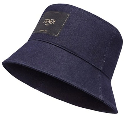 FENDI Logo Patch Cotton Bucket Hat Unisex Couples Style. FXQ801AIKHF0QA2 Order FENDI Logo Patch Cotton Bucket Hat Unisex Couples Style. FXQ801AIKHF0QA2
