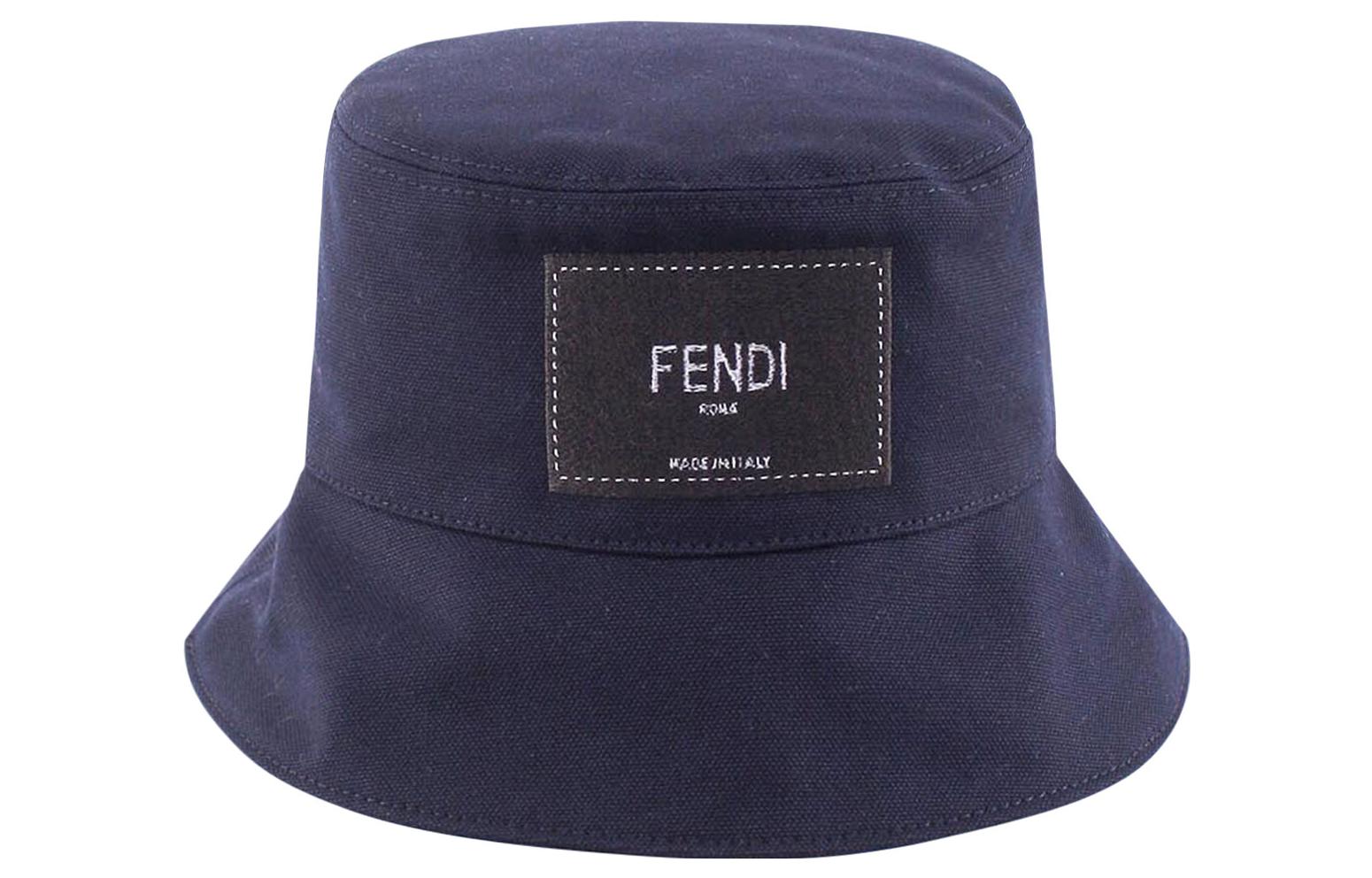 Lookbook フェンディ ロゴパッチ コットン バケットハット ユニセックス カップル向け. FXQ801AIKHF0QA2