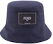 Lookbook FENDI Logo Patch Cotton Bucket Hat Unisex Couples Style. FXQ801AIKHF0QA2