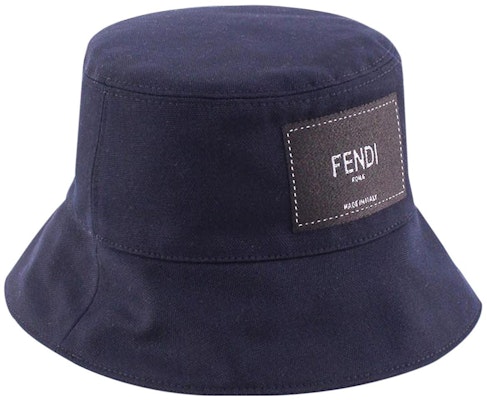 FENDI Logo Patch Cotton Bucket Hat Unisex Couples Style. FXQ801AIKHF0QA2 Shop FENDI Logo Patch Cotton Bucket Hat Unisex Couples Style. FXQ801AIKHF0QA2