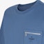 Cheap Kaos Pria FENDI Logo Pocket Crewneck T-Shirt Biru Kasual SS24. FY0936ARYRF0GCT