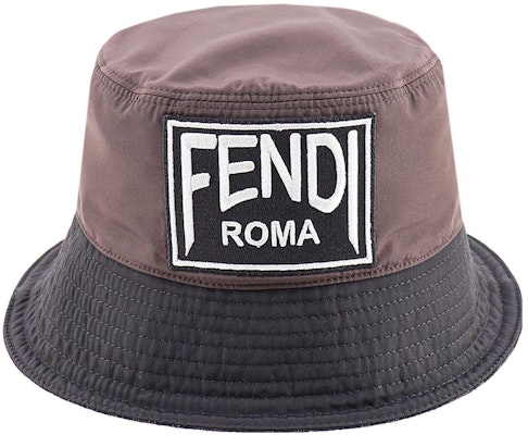 FENDI Logo Polyester Bucket Hat Unisex Brown FXQ801AKVXF0ZAD Lookbook FENDI Logo Polyester Bucket Hat Unisex Brown FXQ801AKVXF0ZAD