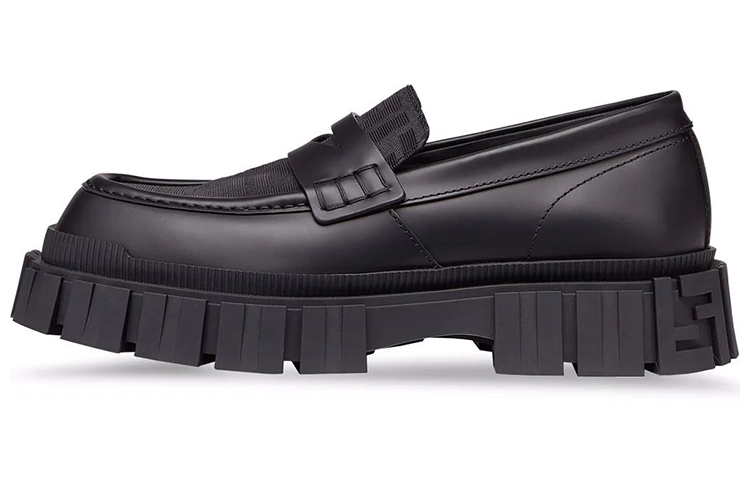 Fendi Logo Print 'Black Fashion Loafer'