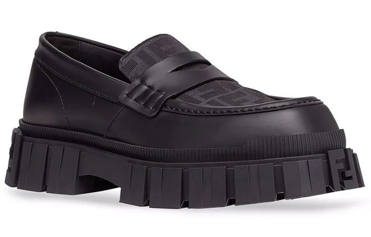 Fendi Logo Print 'Black Fashion Loafer' 圖 2