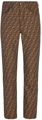 FENDI Logo Printed Straight-Leg Jeans Unisex Brown. FLP237A6WJF1440 Buy FENDI Logo Printed Straight-Leg Jeans Unisex Brown. FLP237A6WJF1440