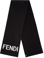 FENDI Logo Wool Knit Scarf Unisex Couple Design FXS124AI4FF0ZE7 FENDI Logo Wool Knit Scarf Unisex Couple Design FXS124AI4FF0ZE7