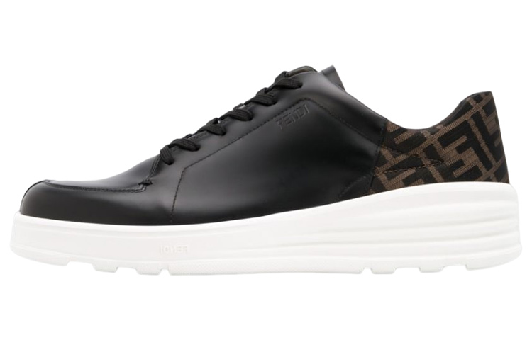 Fendi Low-Top Leather Sneaker 'Black Fashion'