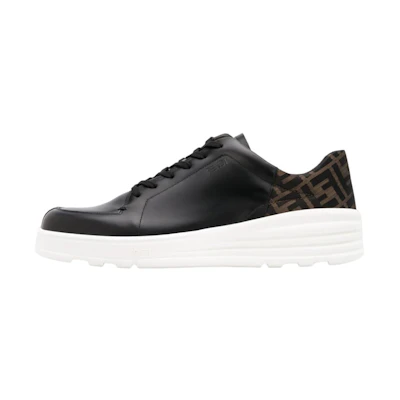 Fendi Low-Top Leather Sneaker 'Black Fashion'