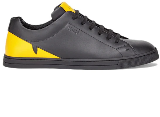 Fendi Lage Leren Sneaker ''Zwart Geel'' 7E1365TTYF036B Order Fendi Lage Leren Sneaker ''Zwart Geel'' 7E1365TTYF036B