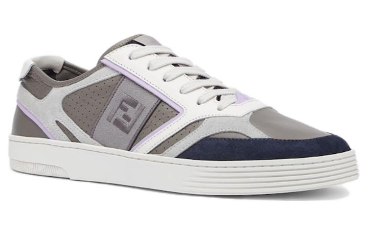 Fendi Low-Top Leather Sneaker 'Grey CMFT' 圖 2