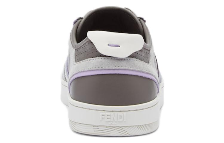 Fendi Low-Top Leather Sneaker 'Grey CMFT' 圖 3