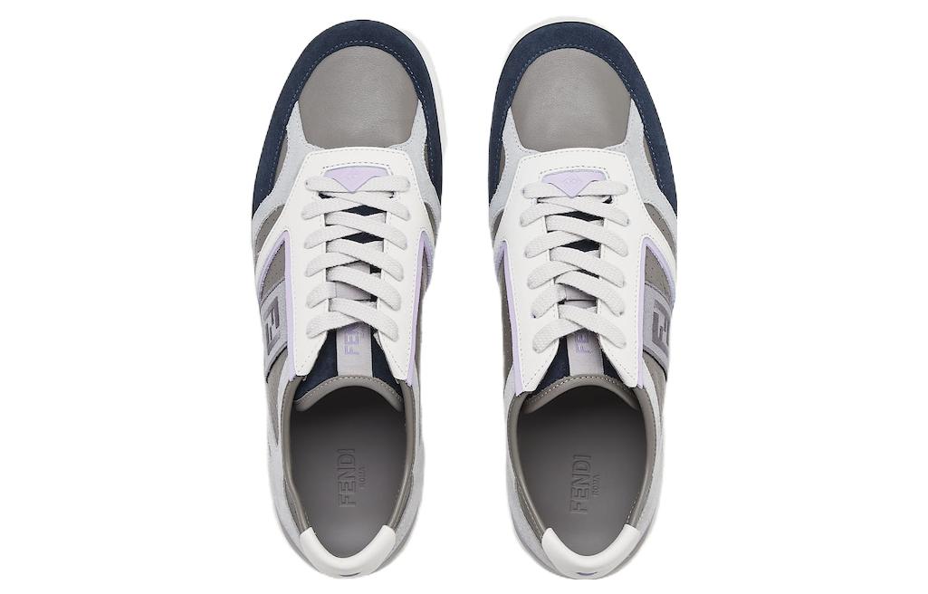 Fendi Low-Top Leather Sneaker 'Grey CMFT' 圖 4