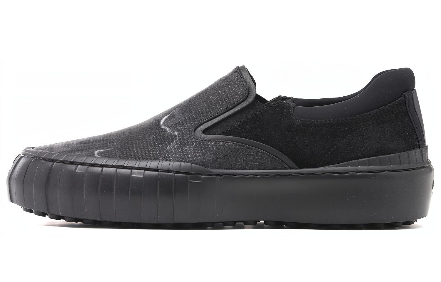 Fendi Low-Top Slip-On 'Black Leather' 7E1518AHIEF08M4