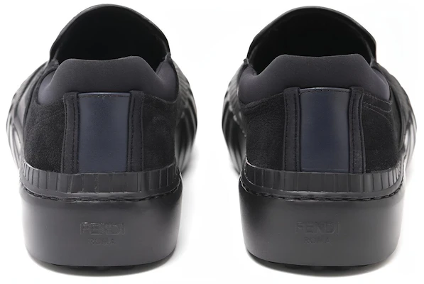 Fendi Low-Top Slip-On ''Schwarzes Leder'' 7E1518AHIEF08M4 Shop Fendi Low-Top Slip-On ''Schwarzes Leder'' 7E1518AHIEF08M4