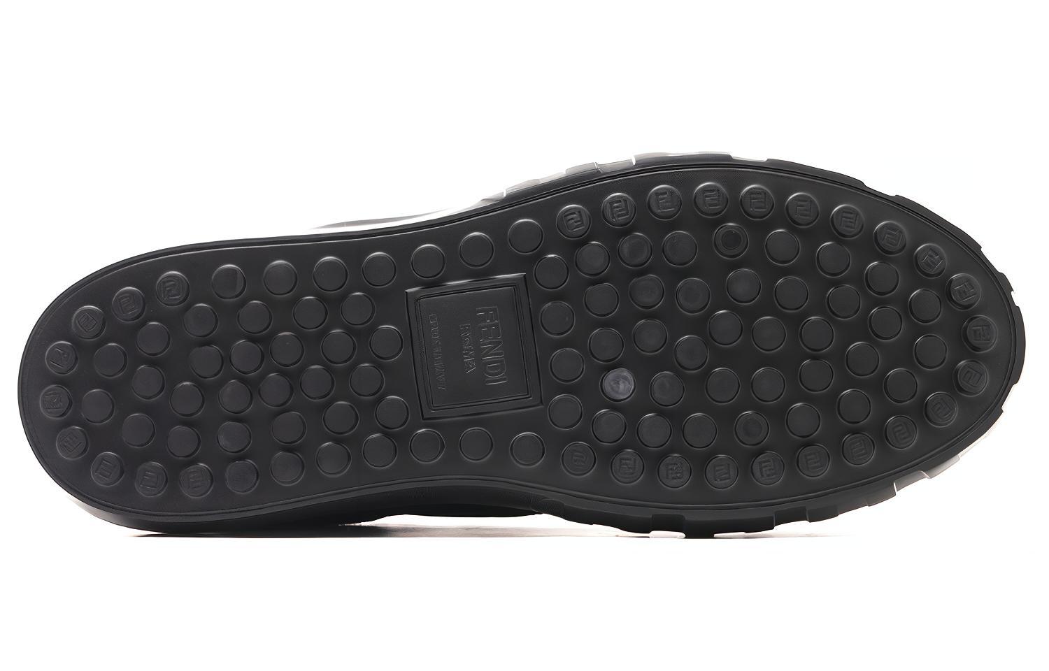 Purchase Fendi Low-Top Slip-On ''Schwarzes Leder'' 7E1518AHIEF08M4